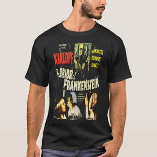 De bruid van Frankenstein Horror V24 Mannen T-shirt