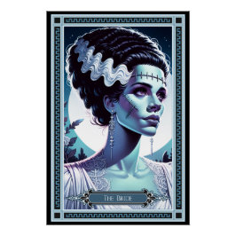 De bruid van Frankenstein Tarot Kaart Perfect Poster