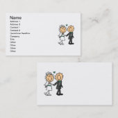 De Bruid van het Cijfer van de stok en de T-shirts Visitekaartje (Voorkant / Achterkant)