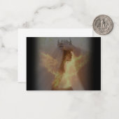 De bruid van het Wenskaart Notitiekaartje (Voorkant / Achterkant in situ)