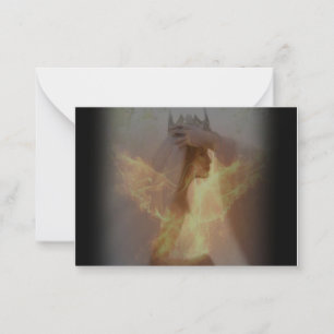 De bruid van het Wenskaart Notitiekaartje