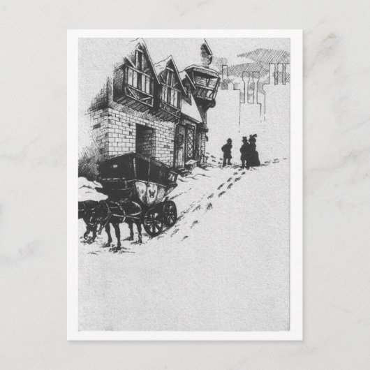 De Bruid van Kerstmis Feestdagenkaart (Voorkant)