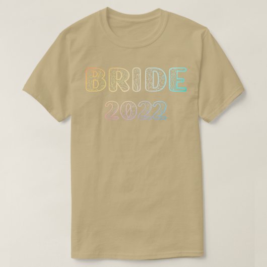 De bruid van vrouwen 2022 en de bruidegom T - shir T-shirt (Design voorkant)