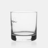 De bruidegom Aanpasbare vrijgezellenfeest trouw Whisky Glas (Links)
