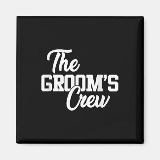 De bruidegom bemanning grappige bruiloft of vrijge magneet