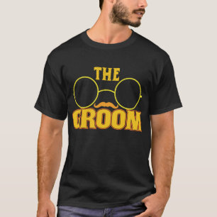 De Bruidegom Cool Shades Funny Bachelor Part T-sh T-shirt