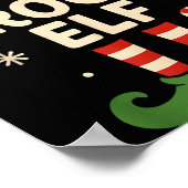 De Bruidegom Elf Kerstmis Kerstmis Grappig Huwelij Poster (Hoek)