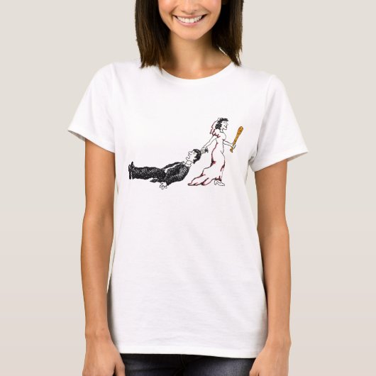 De bruidegom gaat weg! t-shirt (Voorkant)
