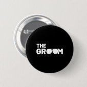 De Bruidegom Hurkt Bachelor Benodigdheden Feest Br Ronde Button 5,7 Cm (Voorkant /achterkant)
