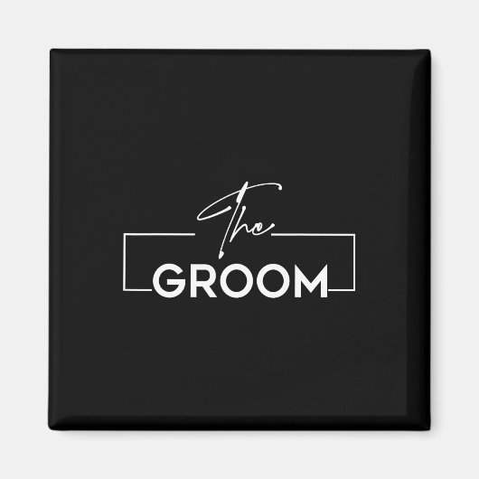 De bruidegom Ik Do Crew Bachelor Wedding Party Mat Magneet (Voorkant)