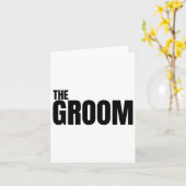 De bruidegom is Mannen bruiloft Verloving is Bache Kaart (Gele Bloem)