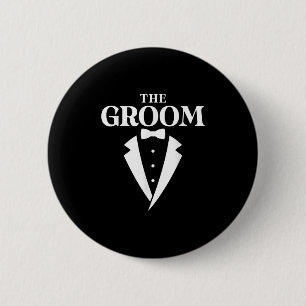 De Bruidegom - Jongensavond Ronde Button 5,7 Cm