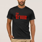 De bruidegom (maffia rood) t-shirt (Voorkant)
