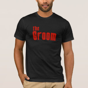 De bruidegom (maffia rood) t-shirt