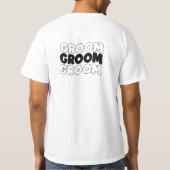 De bruidegom (naam) t-shirt (Achterkant)
