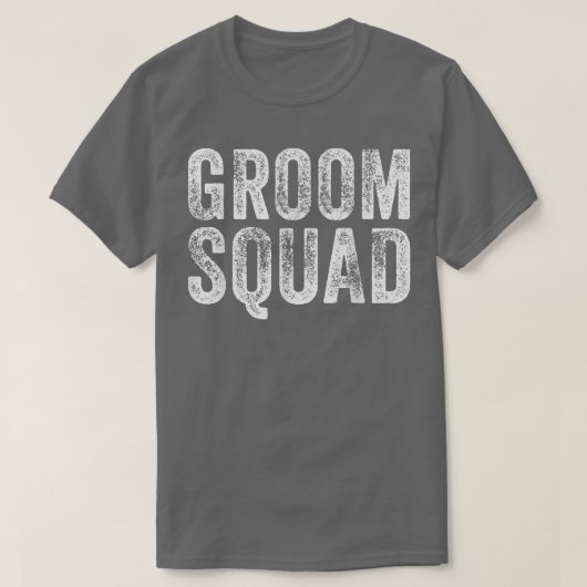 De Bruidegom Squad Bachelorfeest Huwelijk Grappige T-shirt (Design voorkant)