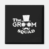De bruidegom squad bruiloft bruidsjonkers bruiloft magneet (Voorkant)