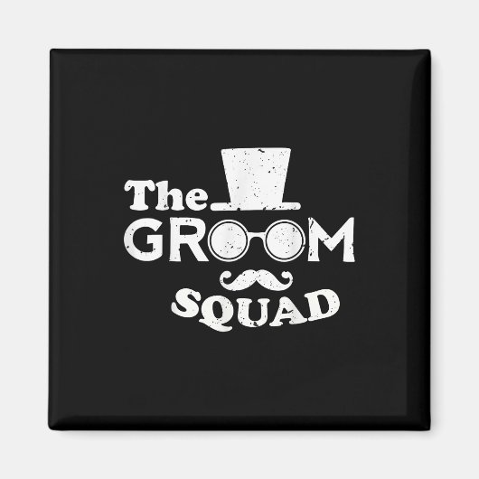 De bruidegom squad bruiloft bruidsjonkers bruiloft magneet (Voorkant)