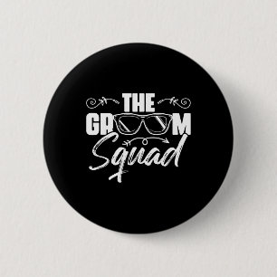 De Bruidegom Squad Sungles Trouw Bruiloft Bachelor Ronde Button 5,7 Cm