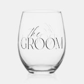 De bruidegom Stemless wijnglas Zonder Voet (Voorkant)