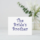 De bruiden broer briefkaart (Staand voorkant)