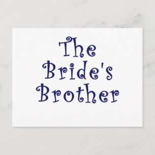 De bruiden broer briefkaart
