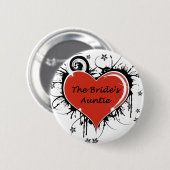 De bruiden tante ronde button 5,7 cm (Voorkant /achterkant)