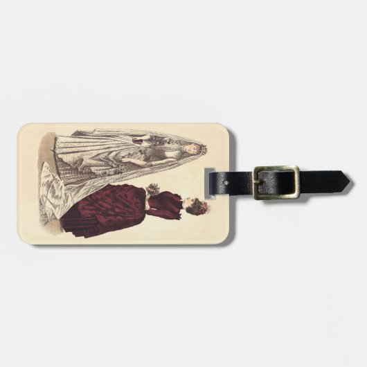 De  bruidparty's van het huwelijk en bruidsmeisje bagagelabel (Voorkant horizontaal)