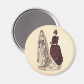 De  bruidparty's van het huwelijk en bruidsmeisje magneet (Voorkant / Achterkant)