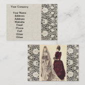 De  bruidparty's van het huwelijk en bruidsmeisje visitekaartje (Voorkant / Achterkant)