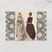 De  bruidparty's van het huwelijk en bruidsmeisje visitekaartje (Achterkant)