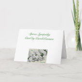 De bruids Kaart van de Sympathie van de Bloemen (Achterkant)