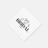 De Bruids Tijdperk | Lint Boog Schets Bruiloft Bor Servet (Hoek)