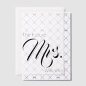 De Bruidsfeest van de toekomstige Mrs. Vellum Uitnodigingen (Offset (Uitnodiging))