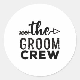 De Bruidsjongens Ronde Sticker