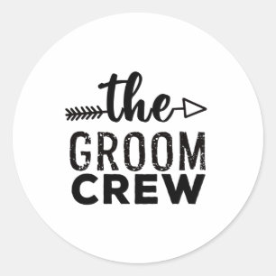 De Bruidsjongens Ronde Sticker