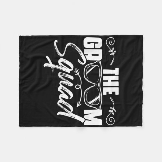 De Bruidsjonkers Bruiloft Bachelorfeest  Fleece Deken (Voorkant (Horizontaal))