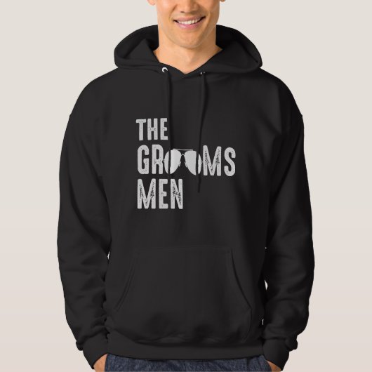 De Bruidsjonkers Koele Shades Grappige Bachelorfee Hoodie (Voorkant)