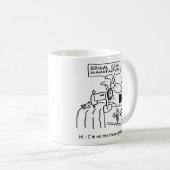 De bruidsjurken zijn ‘in de trein’. grappig koffiemok (Voorkant rechts)