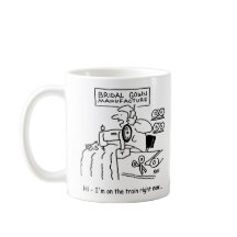 De bruidsjurken zijn ‘in de trein’. grappig