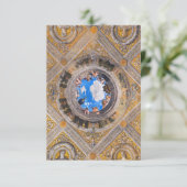 De bruidskamer, plafond door Andrea Mantegna Bedankkaart (Staand voorkant)