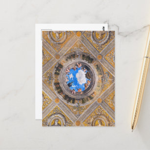 De bruidskamer, plafond door Andrea Mantegna Briefkaart