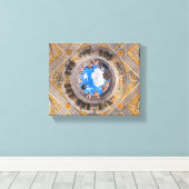 De bruidskamer, plafond door Andrea Mantegna Canvas Afdruk (Insitu (Houten vloer))