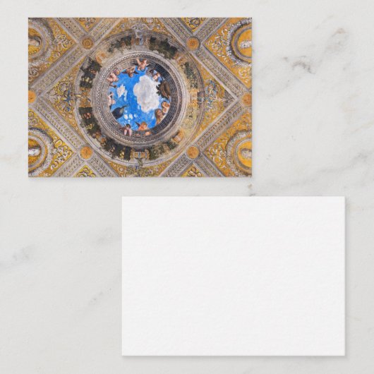 De bruidskamer, plafond door Andrea Mantegna Informatiekaartje (Voorkant / Achterkant)