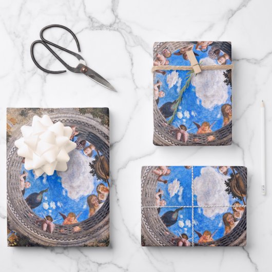 De bruidskamer, plafond door Andrea Mantegna Inpakpapier Vel (Voorkant)