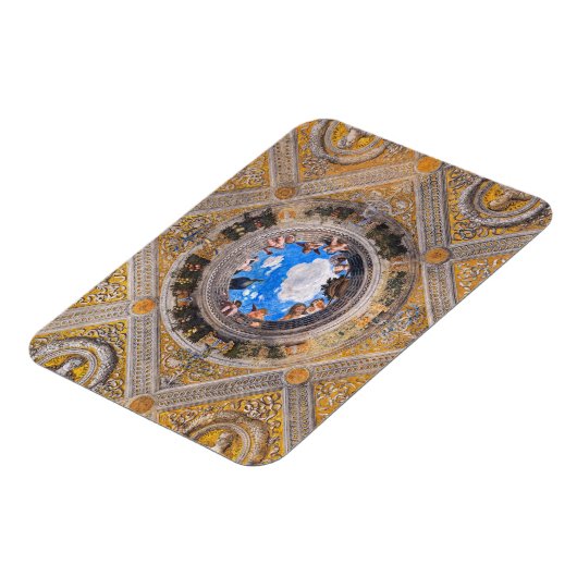 De bruidskamer, plafond door Andrea Mantegna Magneet (Linkerzijde)