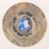 De bruidskamer, plafond door Andrea Mantegna Ronde Kartonnen Onderzetter (Voorkant)