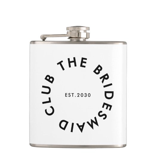 De bruidsmeisje Club Bachelorette Heupfles (Voorkant)