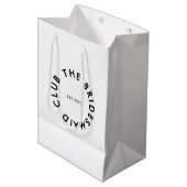 De bruidsmeisje Club Bachelorette Medium Cadeauzakje (Voorkant Gekanteld)