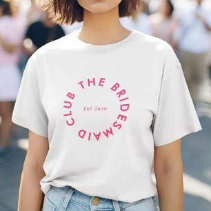 De bruidsmeisje Club Bachelorette T-shirt